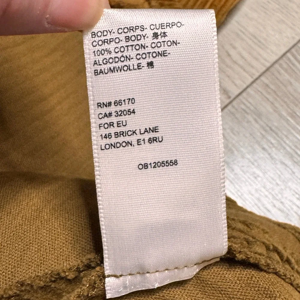 NWT Urban Outfitters Kensie Corduroy Lace Up Mini Dress Brown‎ A Line Medium M